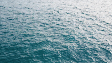 Turquoise Blue Indian ocean waves closeup from boat