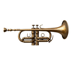Obraz premium Trumpet Isolated on Transparent Background