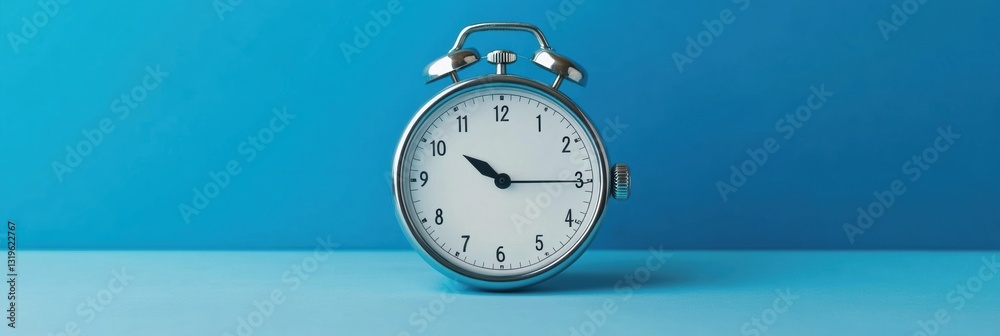 Poster minimalist stopwatch on a clean table designed for fitness timing and activities in a calm environme