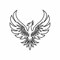 Fototapeta premium eagle with wings