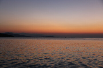 Sunset at the beach - Milina, Greece