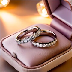Engagement Rings in Soft Light