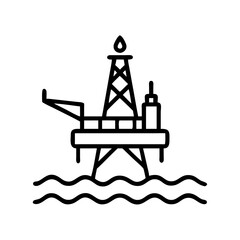 Gas platform - offshore platform for gas production.