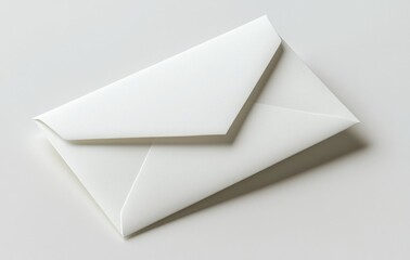 Simple Elegant White Envelope on Light Background for Direct Mail or Invitation Use