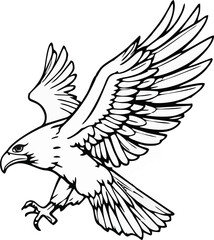 Obraz premium abstract illustration of an eagle