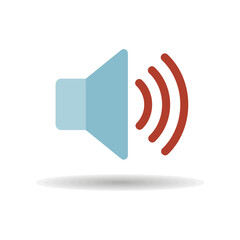 Max volume high vector flat icon