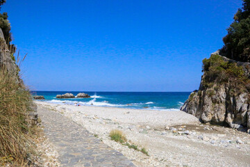 Fototapeta premium View of Damouchari beach