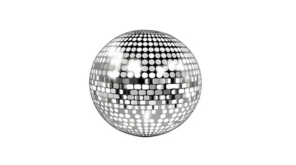 Fototapeta premium disco ball transparent background png