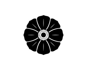 creative details poppy icon Vector Illustration