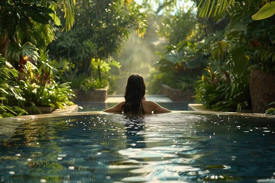 beauty of the resort's landscape, guests indulge in exclusive spa