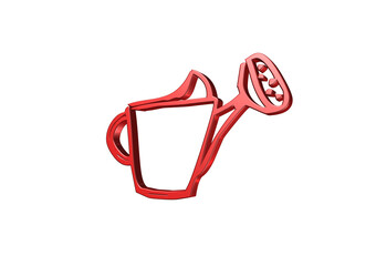 konewka, rysunek, ilustracja, 3d, symbol, projekt © Marek