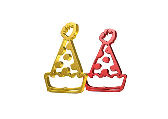 czapeczki, rysunek, ilustracja, 3d, symbol, projekt © Marek