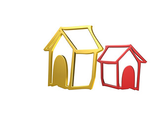 uda, pies, rysunek, ilustracja, 3d, symbol, projekt