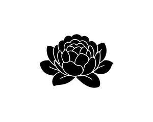 creative details peony icon Vector Illustration