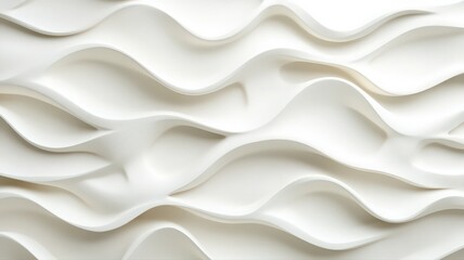 Abstract White Wavy Texture Background