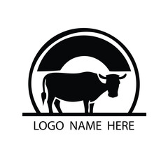 Cattle Farm Animal Logo for Dairy and Ranch Businesses