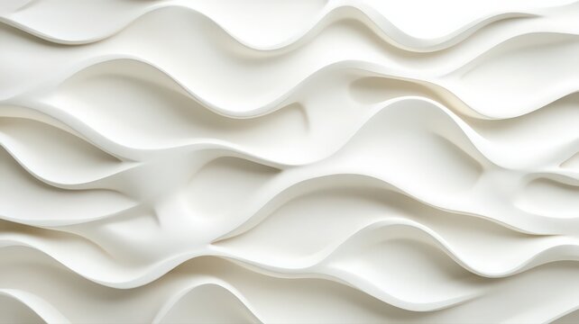 Abstract White Wavy Texture Background