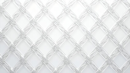 Intricate interwoven metallic fabric texture forming a seamless pattern on a bright white background. A sophisticated and abstract design element for various creative uses.