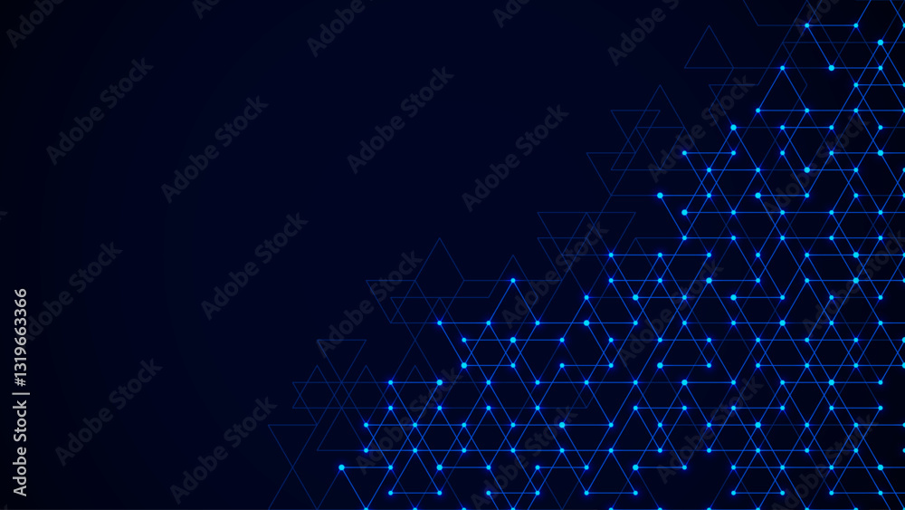 Poster Technology design with abstract geometric background. Minimalistic vector texture with linear pattern