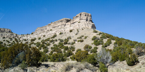 Rocky Santa Fe horizon landscape