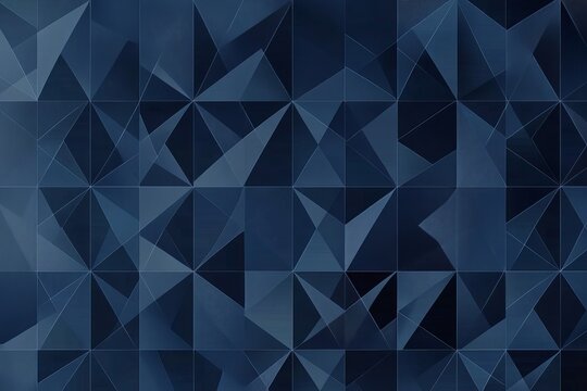 A dark blue geometric pattern background, with the same color and design on all four sides of each triangle, creating an elegant and modern look suitable for high-end branding or graphic designs