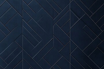 A dark blue geometric pattern background, with the same color and design on all four sides of each triangle, creating an elegant and modern look suitable for high-end branding or graphic designs