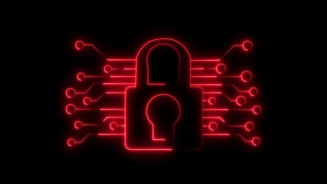 Blockchain Cybersecurity Data Protection secure crypto wallet Security virtual hud shield lock Business Technology Concept. HUD modern hi-tech design Cyber safety of personal data, lock for protection