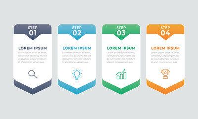 4 Step Process Infographic