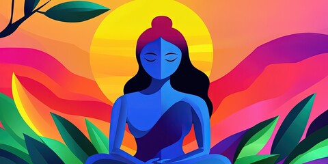 ayurveda concept with woman having spa day