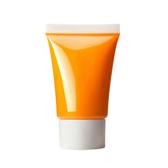 Sunscreen isolated on white background