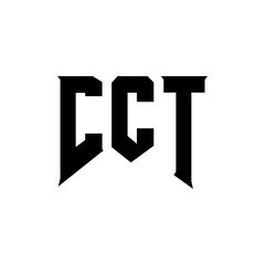 CCT letter logo design for technology company. CCT logo design black and white color combination. CCT logo, CCT vector, CCT design, CCT icon, CCT alphabet. CCT typography logo design.