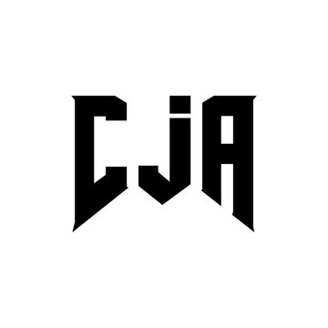 CJA letter logo design for technology company. CJA logo design black and white color combination. CJA logo, CJA vector, CJA design, CJA icon, CJA alphabet. CJA typography logo design.