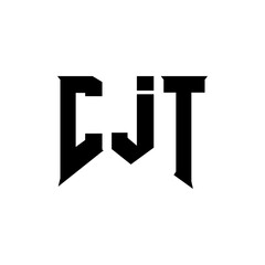 CJT letter logo design for technology company. CJT logo design black and white color combination. CJT logo, CJT vector, CJT design, CJT icon, CJT alphabet. CJT typography logo design.