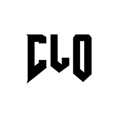 CLO letter logo design for technology company. CLO logo design black and white color combination. CLO logo, CLO vector, CLO design, CLO icon, CLO alphabet. CLO typography logo design.