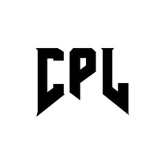 CPL letter logo design for technology company. CPL logo design black and white color combination. CPL logo, CPL vector, CPL design, CPL icon, CPL alphabet. CPL typography logo design.