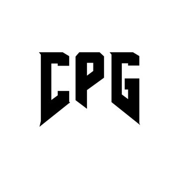 CPG letter logo design for technology company. CPG logo design black and white color combination. CPG logo, CPG vector, CPG design, CPG icon, CPG alphabet. CPG typography logo design.