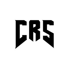 CRS letter logo design for technology company. CRS logo design black and white color combination. CRS logo, CRS vector, CRS design, CRS icon, CRS alphabet. CRS typography logo design.