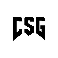 CSG letter logo design for technology company. CSG logo design black and white color combination. CSG logo, CSG vector, CSG design, CSG icon, CSG alphabet. CSG typography logo design.