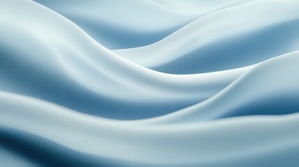Fototapeta premium Abstract Light Blue and White Undulating Waves Texture