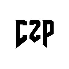 CZP letter logo design for technology company. CZP logo design black and white color combination. CZP logo, CZP vector, CZP design, CZP icon, CZP alphabet. CZP typography logo design.
