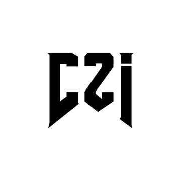 CZI letter logo design for technology company. CZI logo design black and white color combination. CZI logo, CZI vector, CZI design, CZI icon, CZI alphabet. CZI typography logo design.