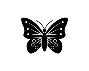 creative details butterfly icon vector Illustration