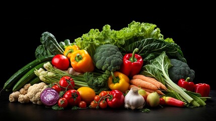 A photo of Pile of Farm-Fresh Vegetables