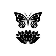 creative details butterfly icon vector Illustration