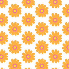 Seamless flowers pattern. Vintage botanical flowers on white background. style for banners, wallpaper, posters, websites, online shopping.
