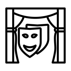 Pantomine Vector Line Icon Design