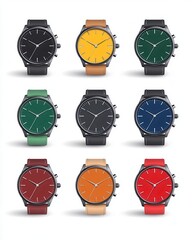 Chic business watch in a stylish office setting product photography showcase