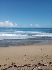 A beautiful sunny day morning at the beach.