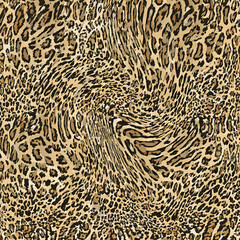 Seamless patterned texture of animal skin, animal print.