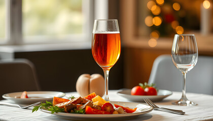 A toast over a dinner , with white tonespng